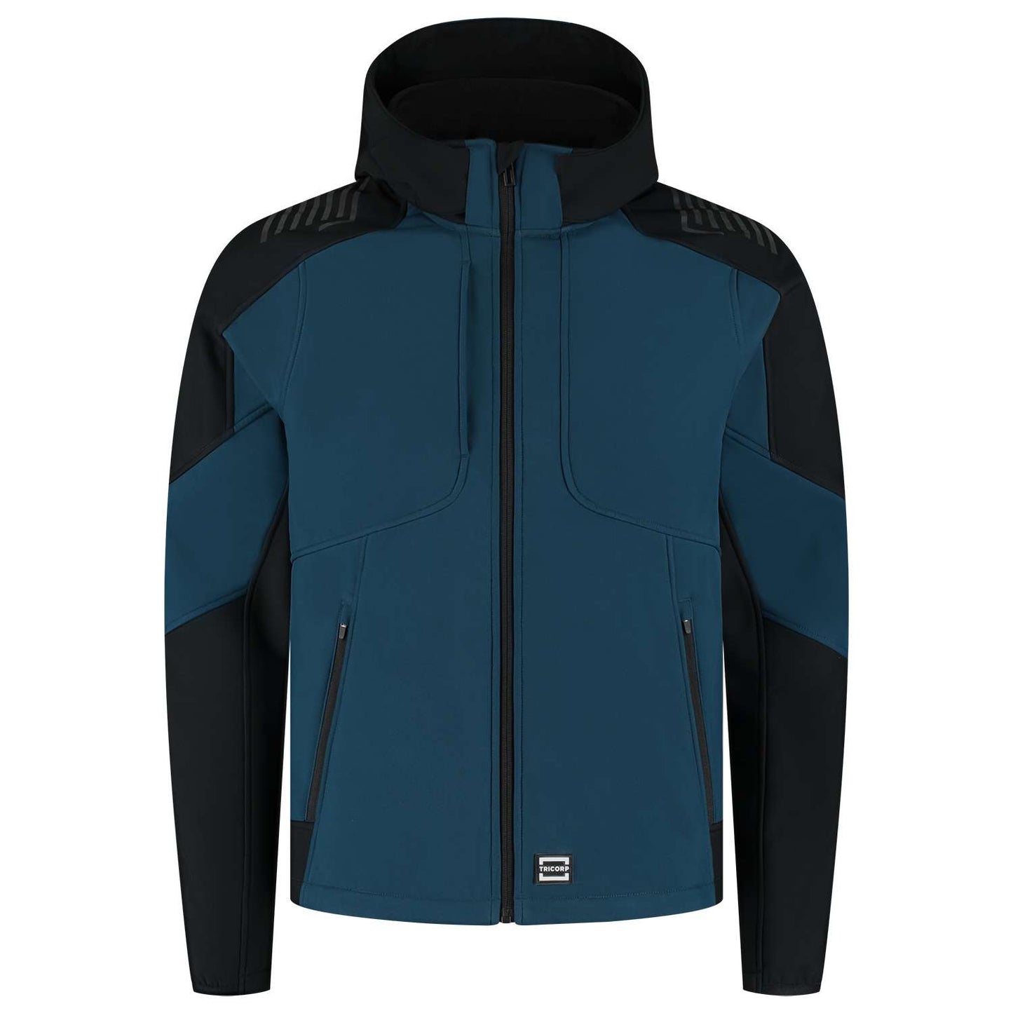 Tricorp Softshell Capuchon Bicolor Redefined 406118 Navy-Zwart