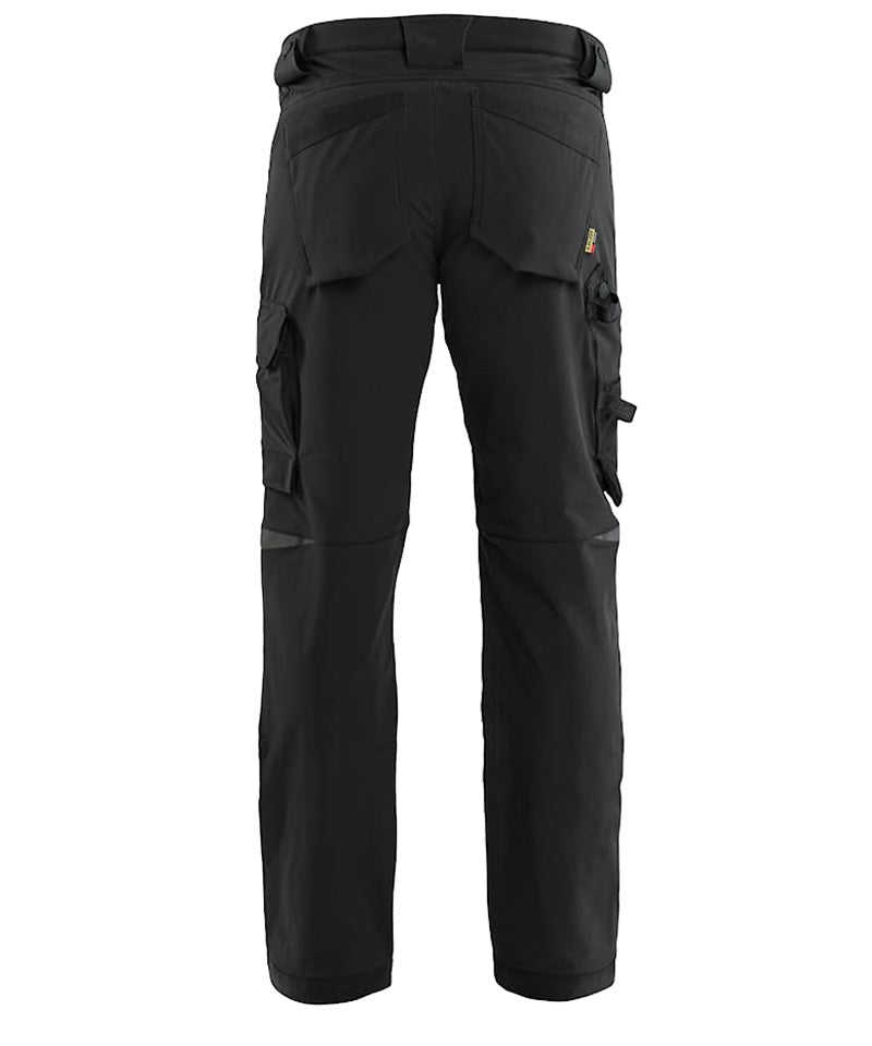Blaklader Werkbroek 4-way stretch 1721-1164 zwart achterkant