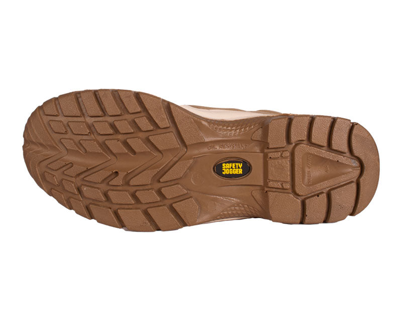 Safety Jogger werkschoenen S1P SRC Desert Khaky zool