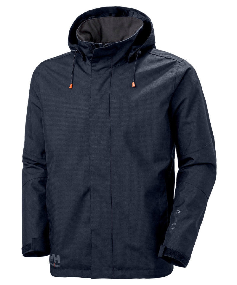 Shell jas Oxford Helly Hansen navy voorkant