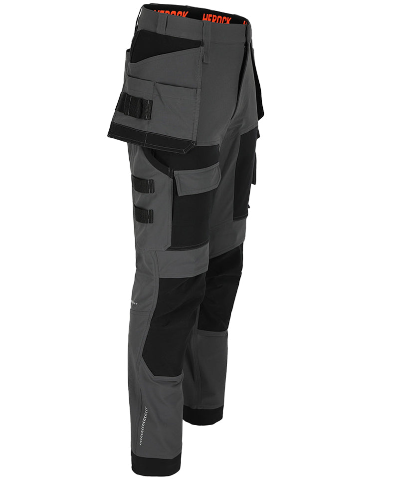Herock werkbroek Sparo Antraciet Zijkant rechts
