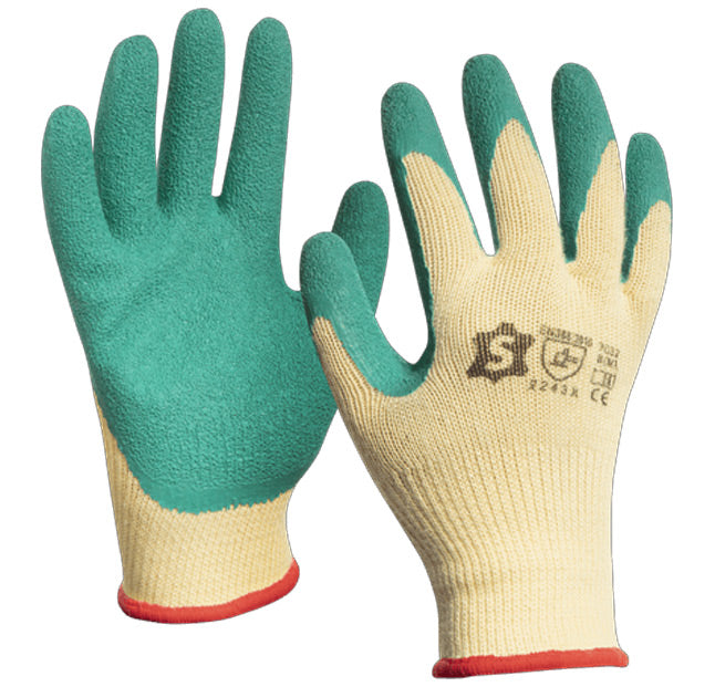 Werkhandschoenen latex grip 7032