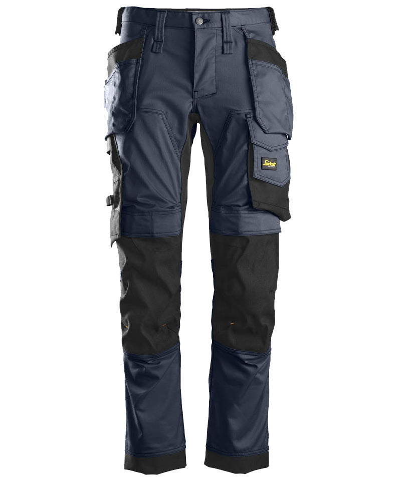 Stretch werkbroek Snickers 6241 navy voorkant