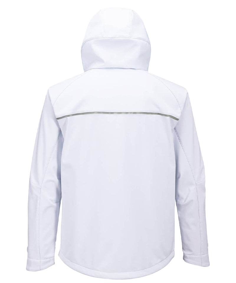 Softshell schildersjas Portwest DX474 wit achterkant