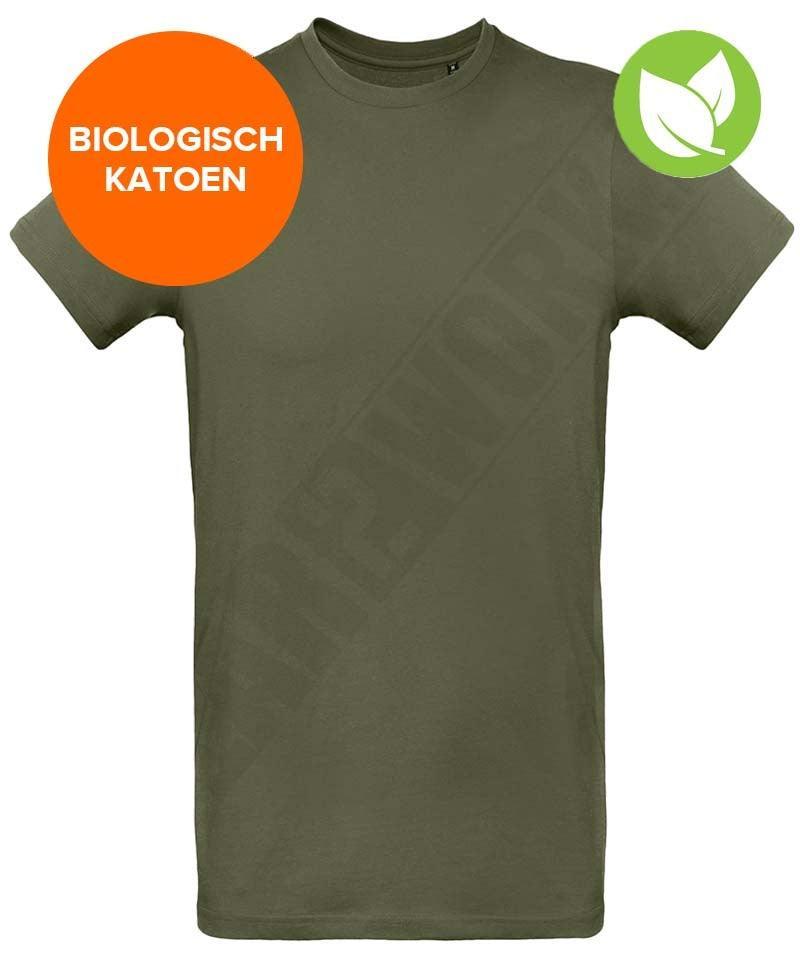 Organic T-shirt B&C groen