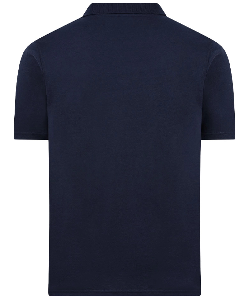 Back to Basics Basic Poloshirt Tony navy achterkant