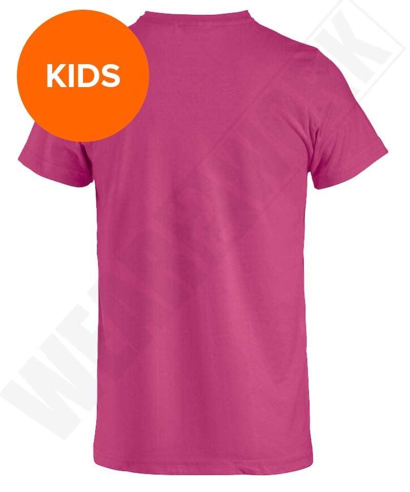 Kinder T-shirt Clique achterkant roze