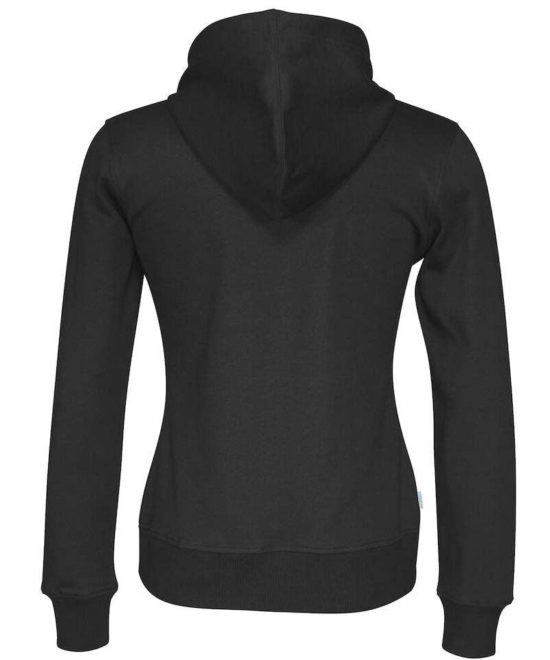 Cottover hoodie dames zwart achterkant