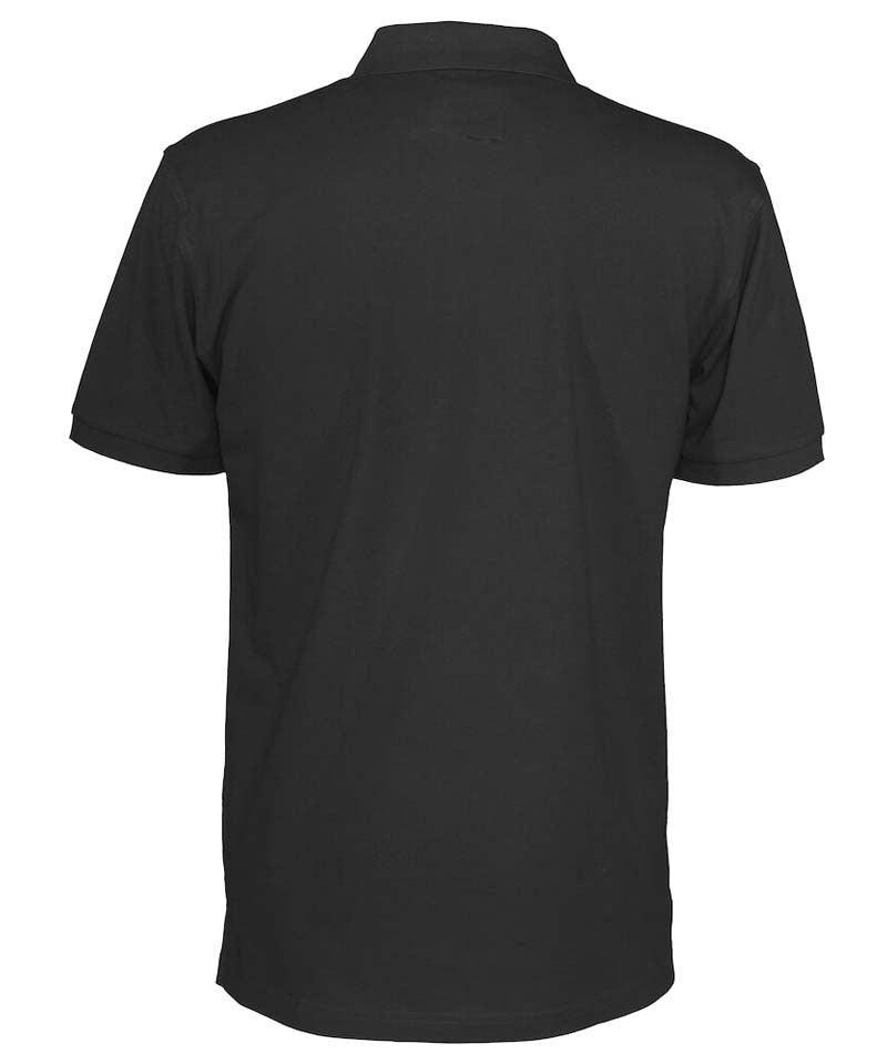 Poloshirt Cottover heren zwart achterkant