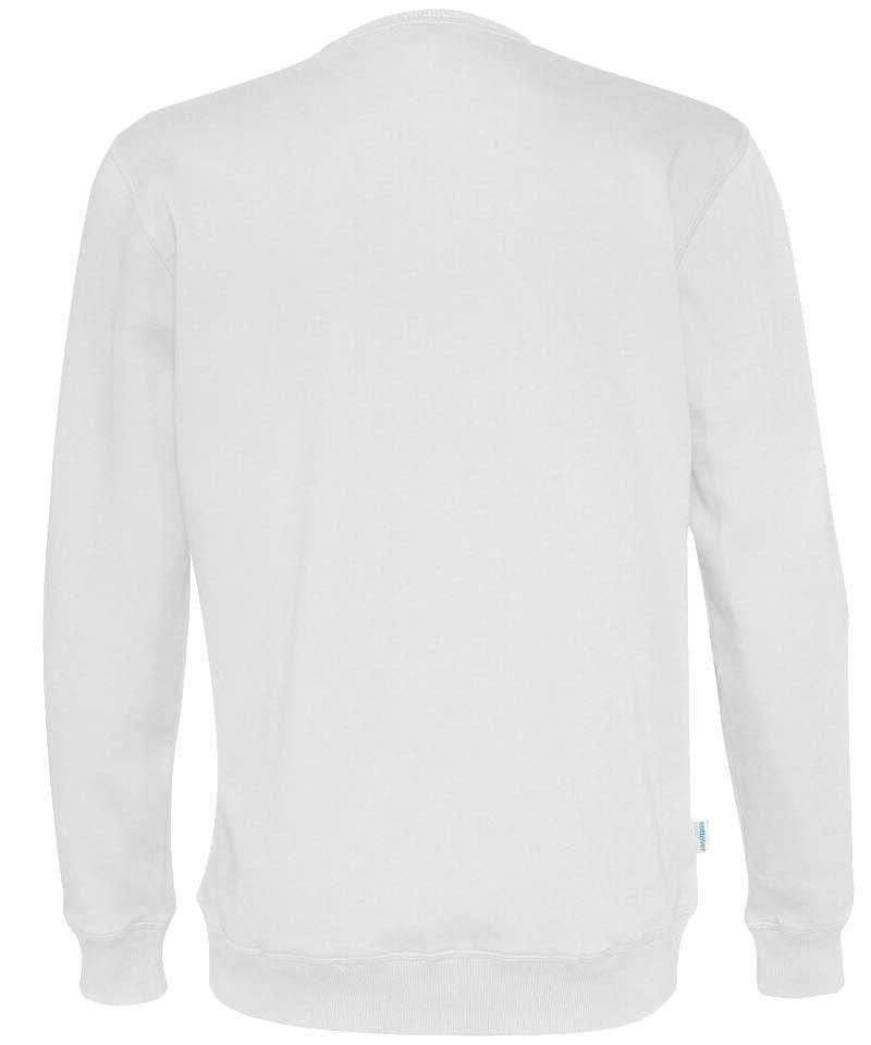 Sweater wit Cottover heren achterkant