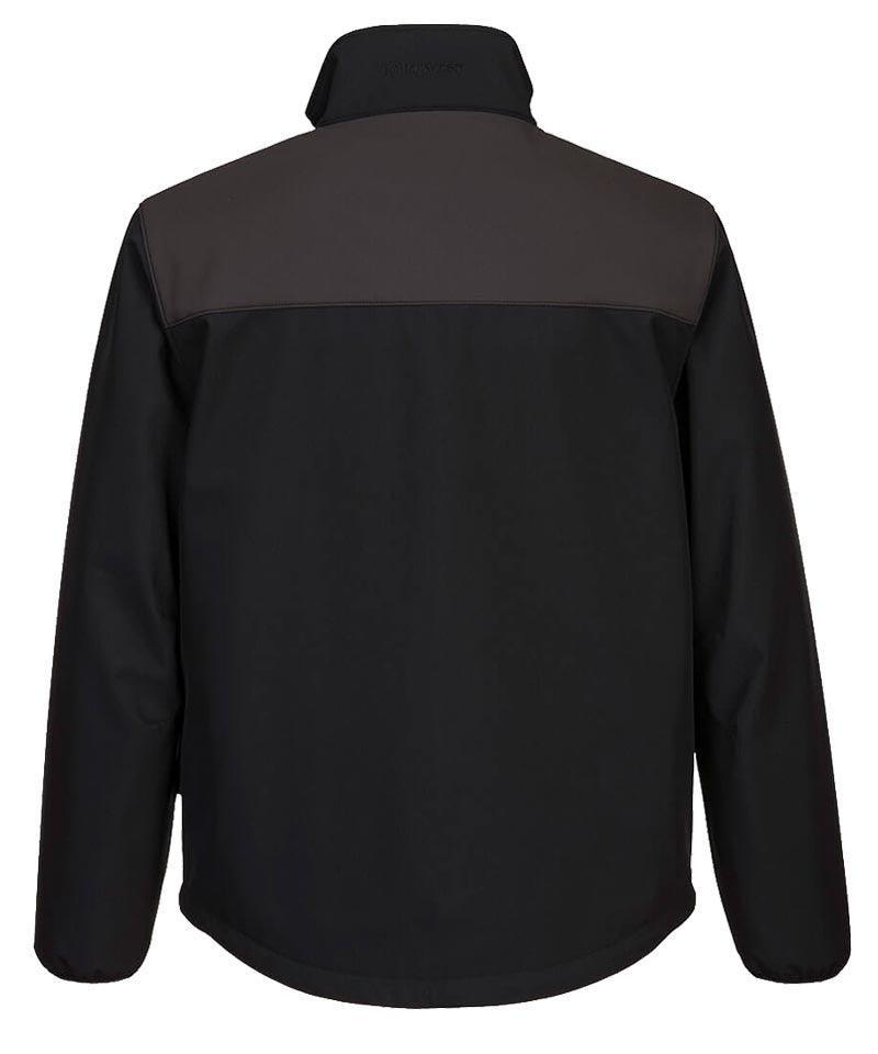 Softshell jas Portwest PW271 zwart grijs achterkant