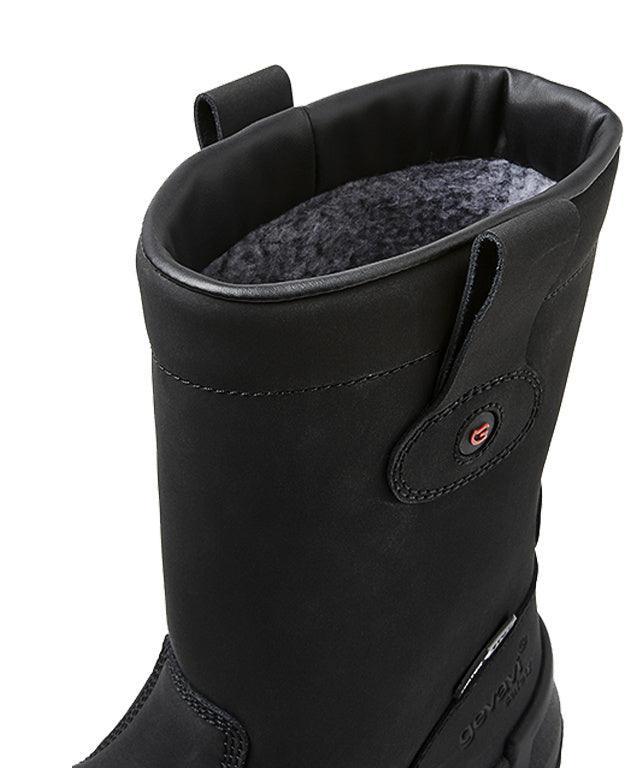 Werklaarzen gevoerd S3 Bari GS91 zwart detail