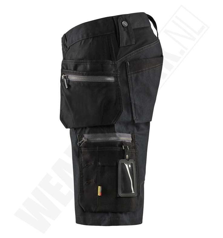 Korte werkbroek stretch Blaklader 1598-1343 zijkant