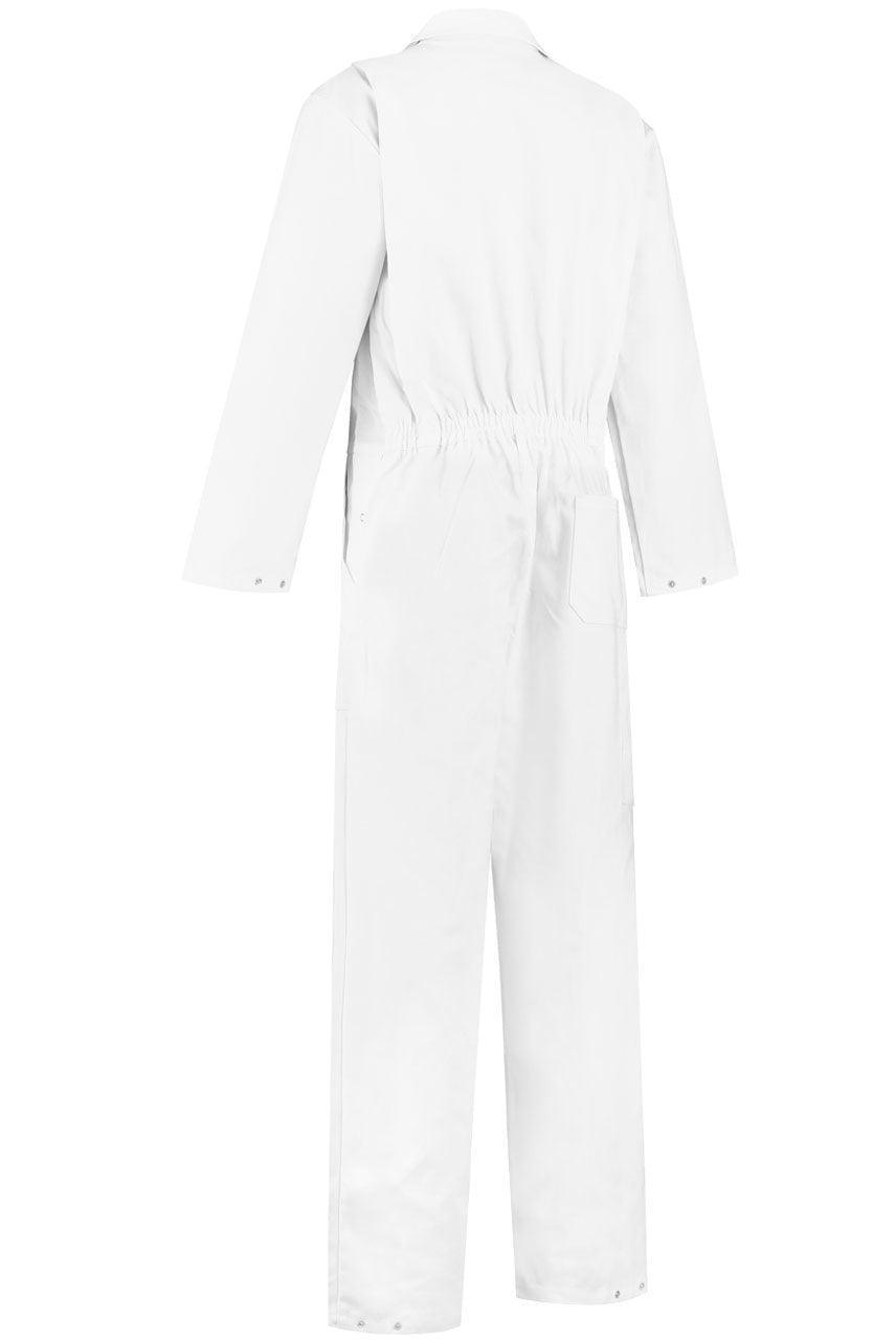 Rally Schildersoverall wit achterkant