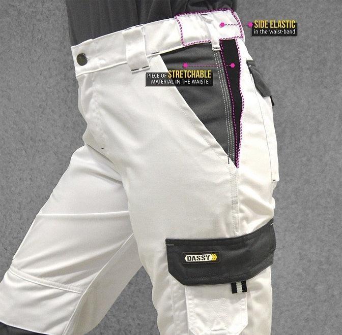 Dassy Dames schildersbroek Boston detail