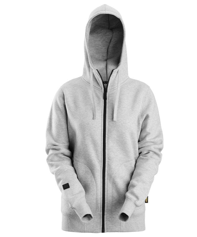 Dames vest met capuchon grijs