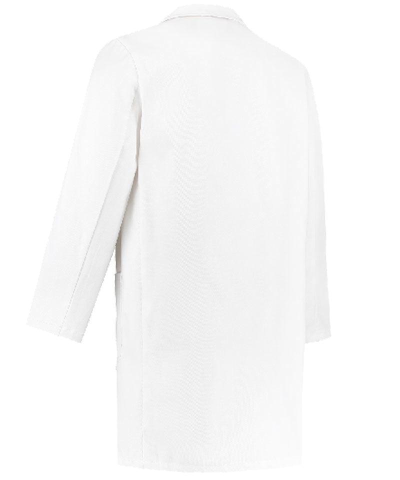 Stofjas 100% katoen wit achterkant