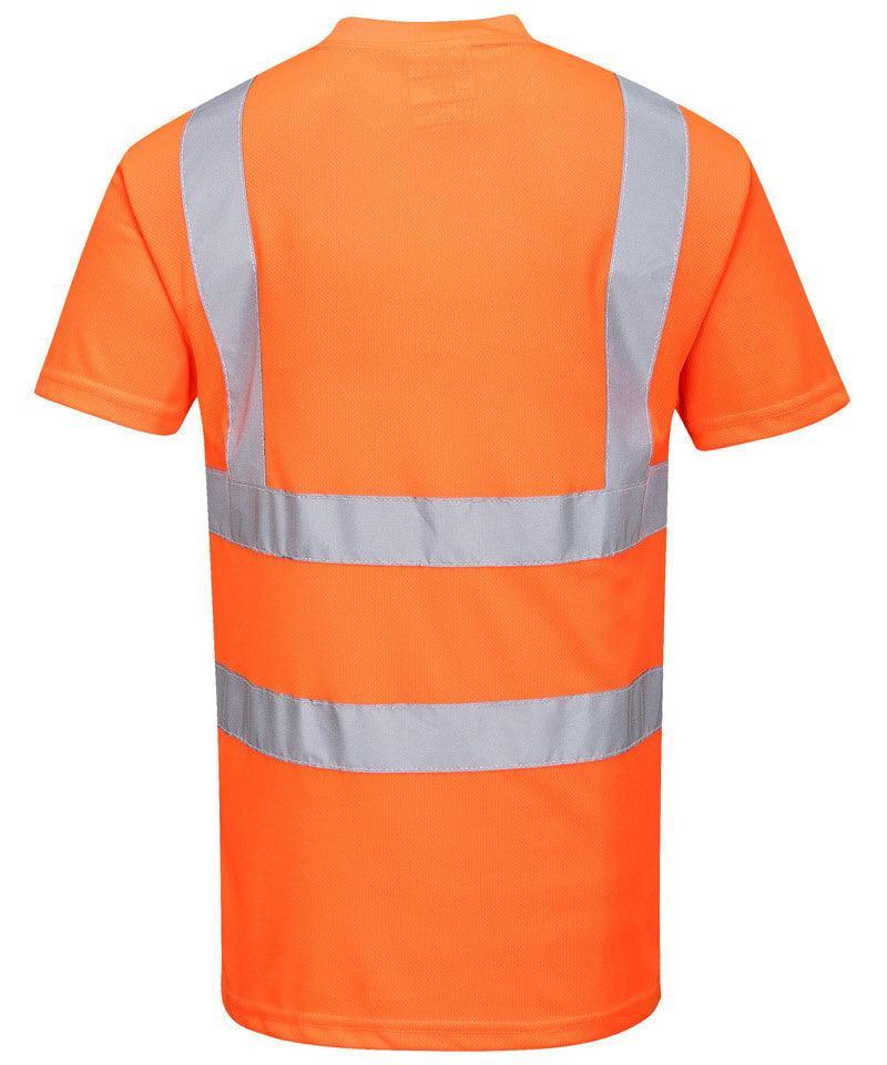 High Vis t-shirt Oranje achterkant