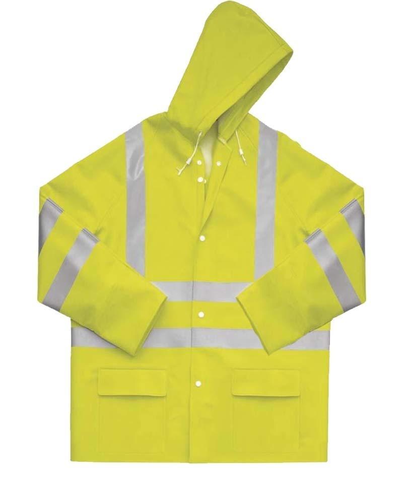 High visibility regenjas Delta Plus geel