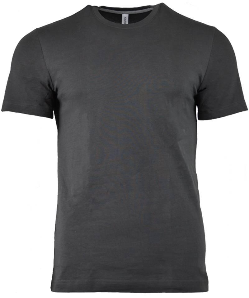 T-shirt ronde hals Kariban antraciet