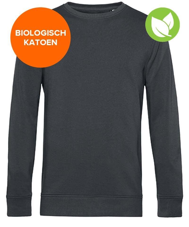 Organic sweater B&C grijs