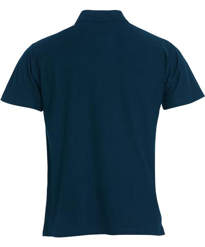 Kinder poloshirt Clique basic navy achterkant