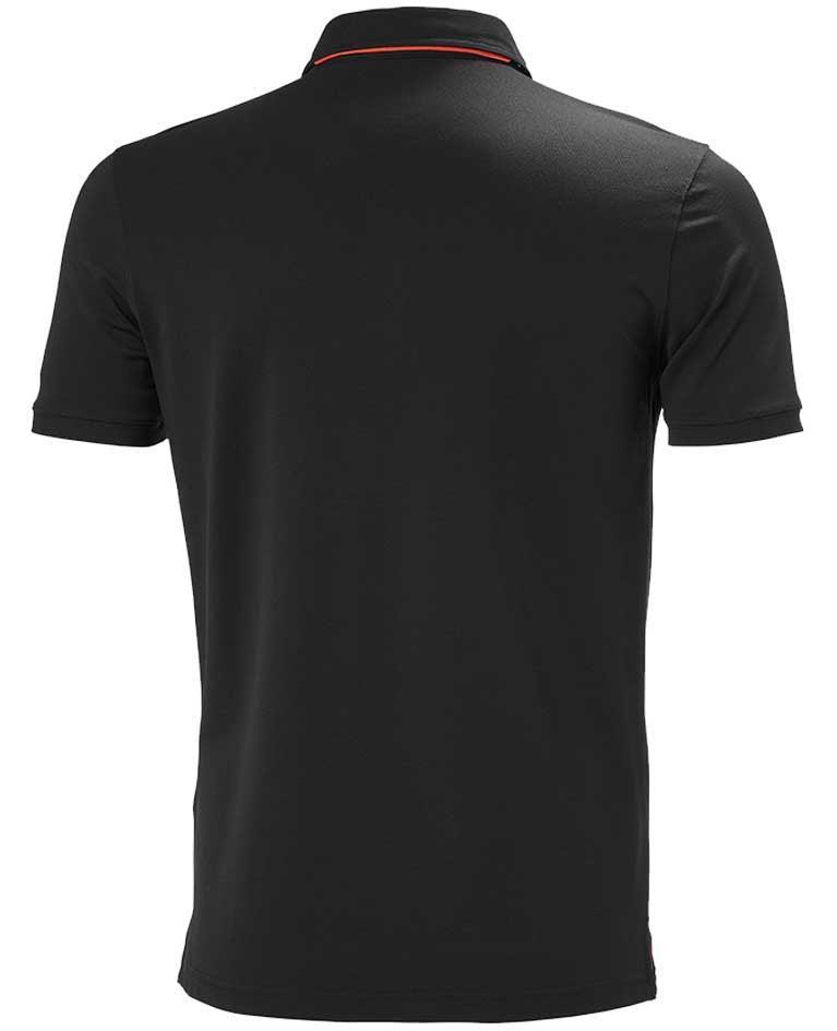 Poloshirt Kensington Helly Hansen Tech zwart achterkant