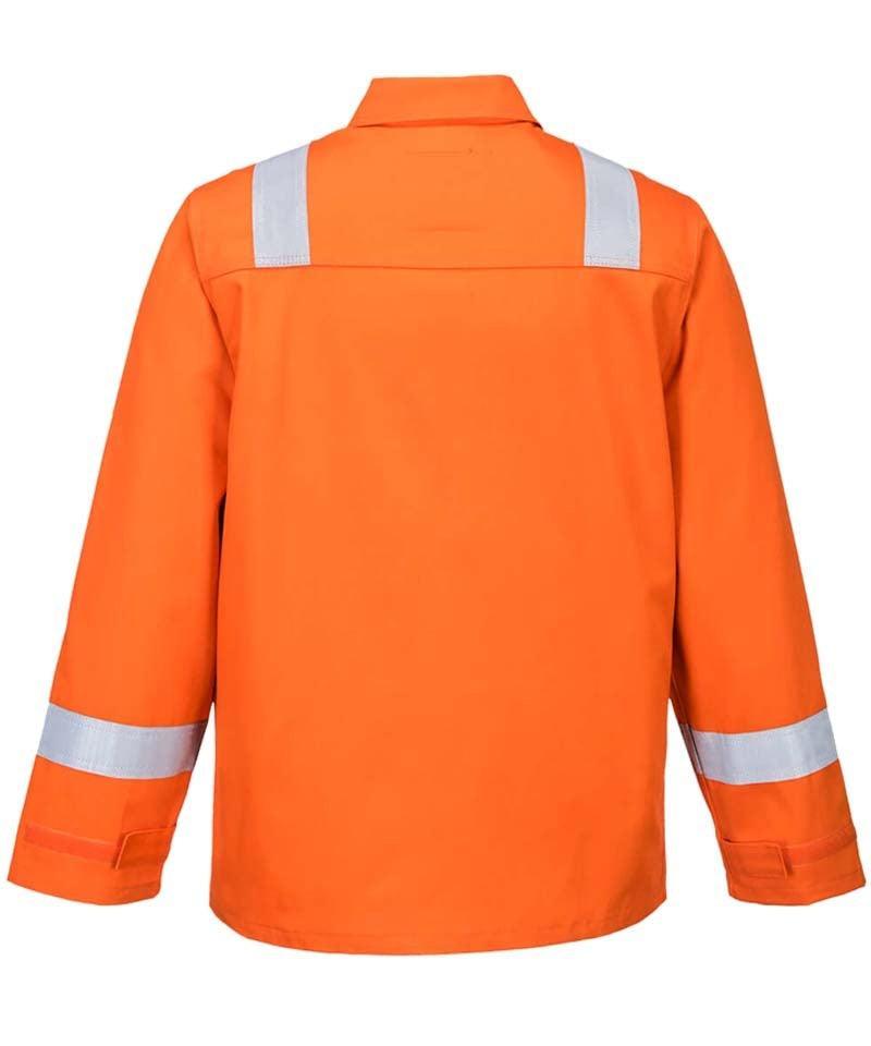 Werkjack Vlamvertragend antistatisch FR25 achterkant oranje