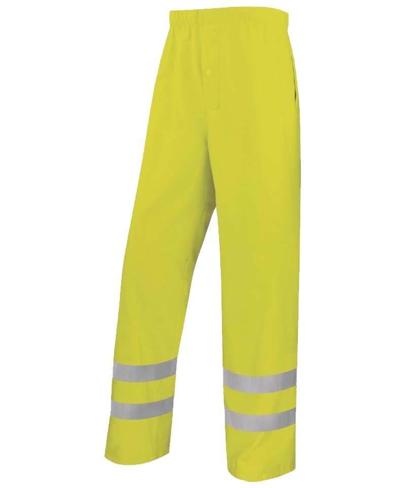 High visibility regenbroek Delta Plus geel
