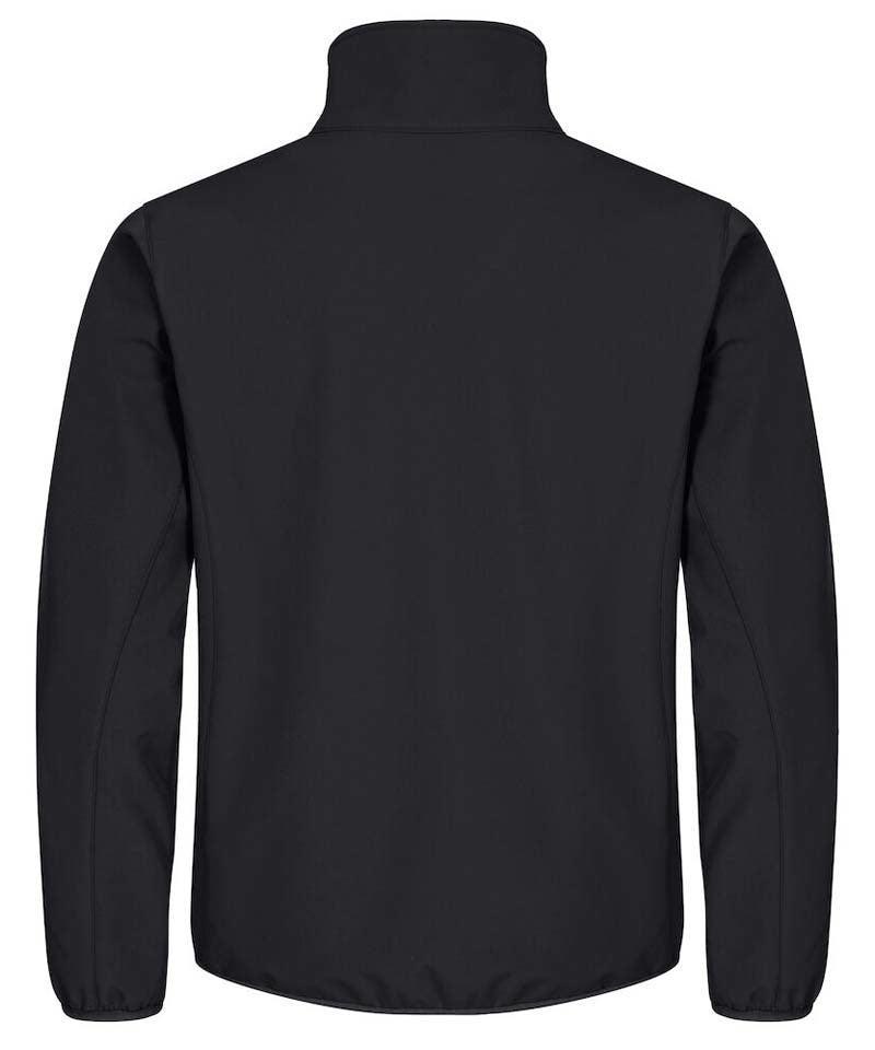 Softshell jas Clique classic zwart achterkant