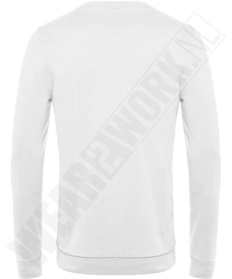 Sweater B&C wit achterkant