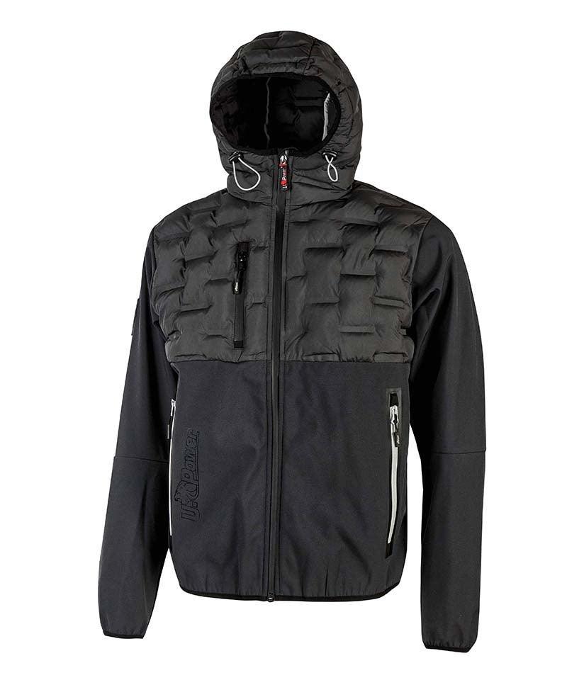 Gewatteerde softshell jas U-Power Spock antraciet