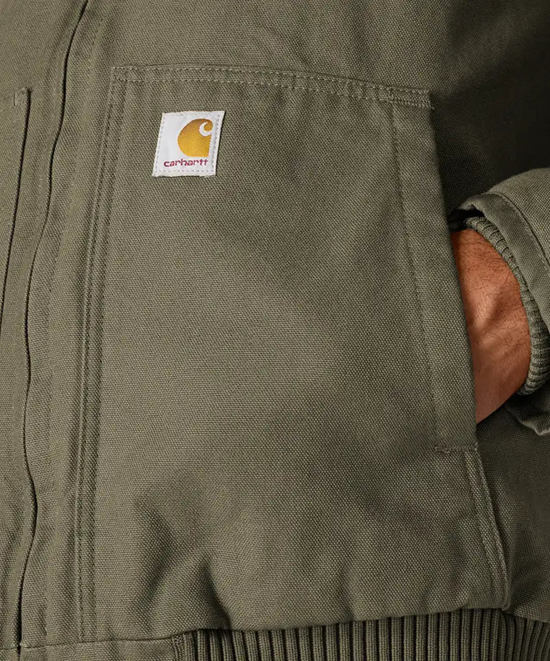 Carhartt Active werkjas 104050 groen logo zak