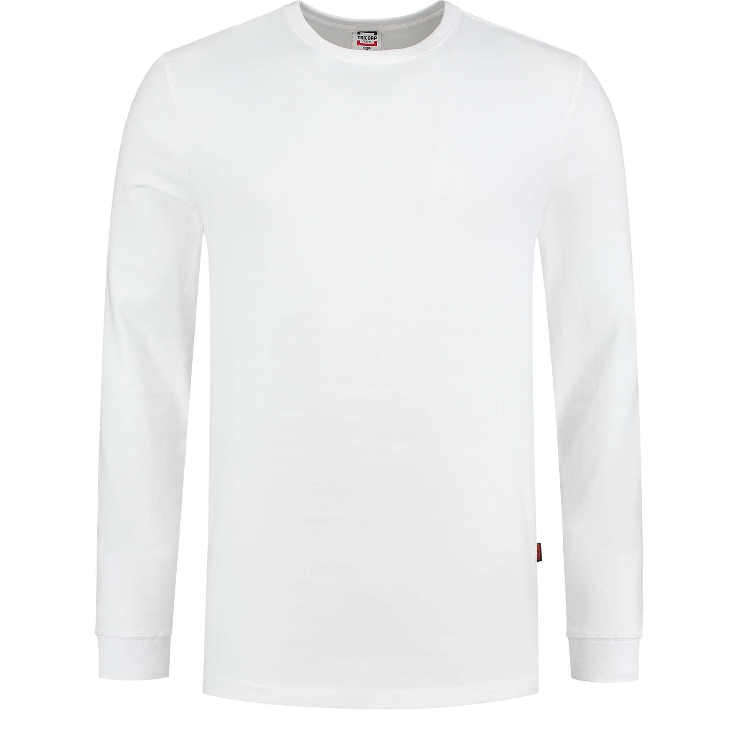 Tricorp T-shirt Lange Mouw 60°C Wasbaar 101015 Wit