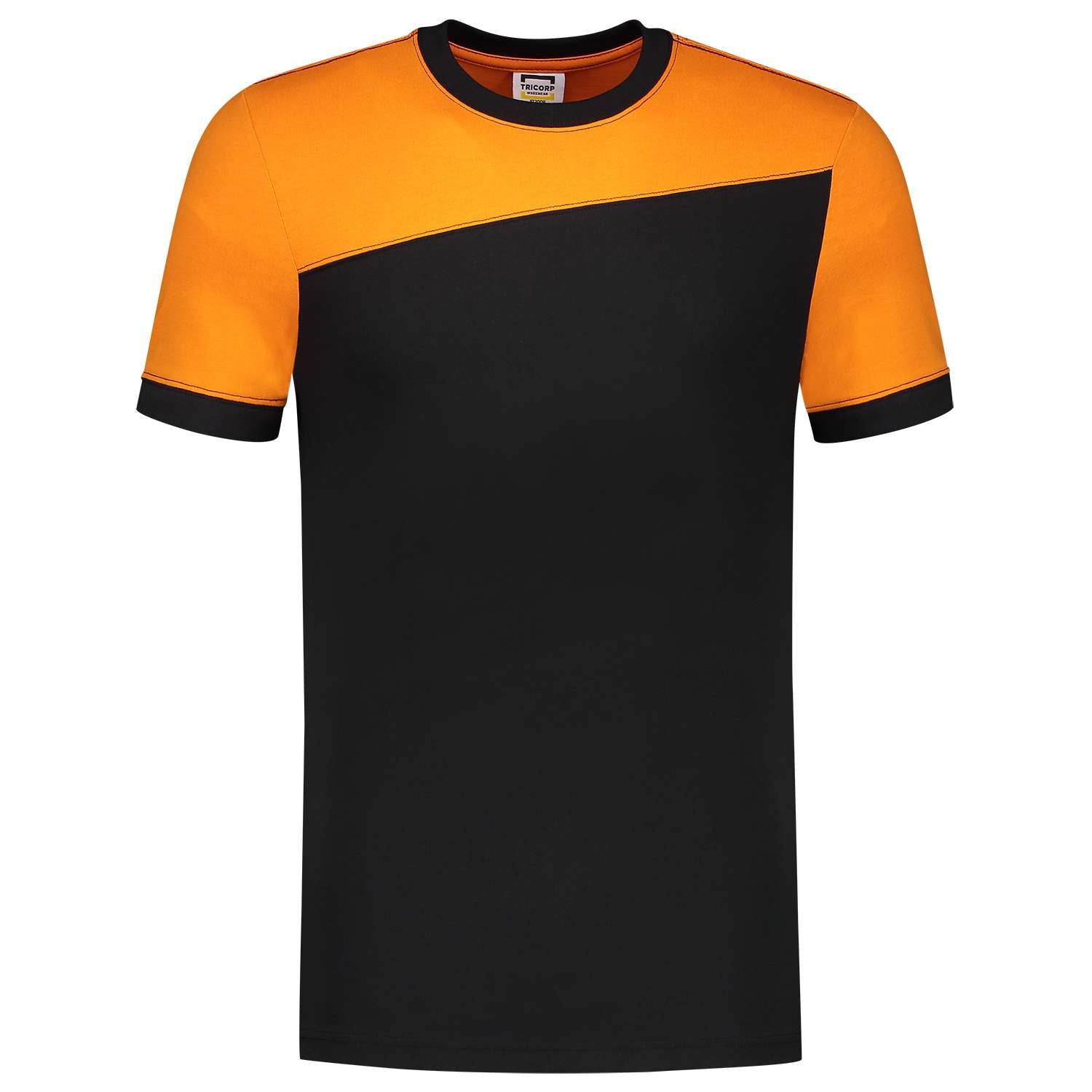 Tricorp T-shirt Bicolor Naden 102006 Zwart-Oranje