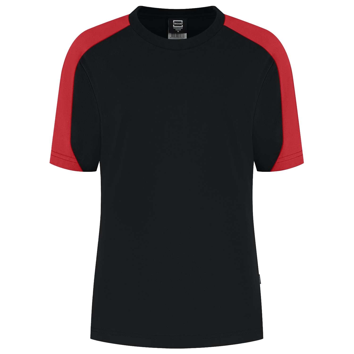 Tricorp T-shirt Bicolor Redefined Dames 106109 Zwart-Rood