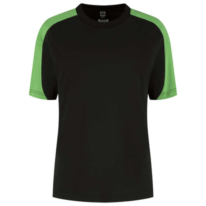 Tricorp T-shirt Bicolor Redefined Dames 106109 Zwart-Groen