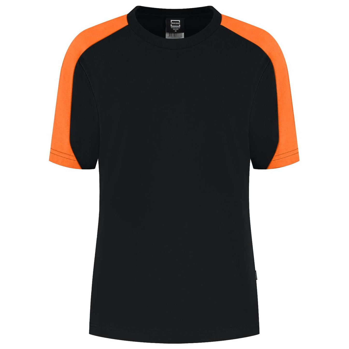 Tricorp T-shirt Bicolor Redefined Dames 106109 Zwart-Oranje