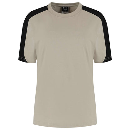 Tricorp T-shirt Bicolor Redefined Dames 106109 Khaky-Zwart