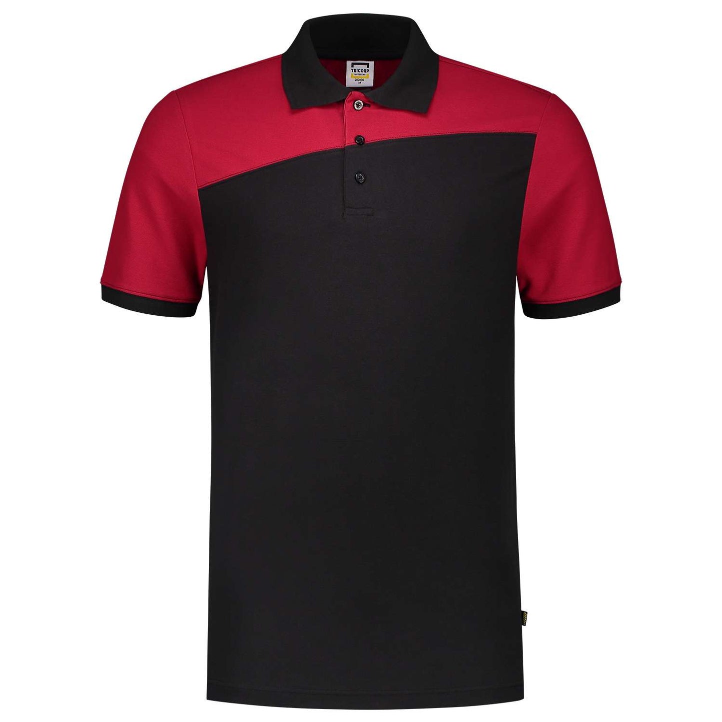 Tricorp Poloshirt Bicolor Naden 202006 Zwart-Rood