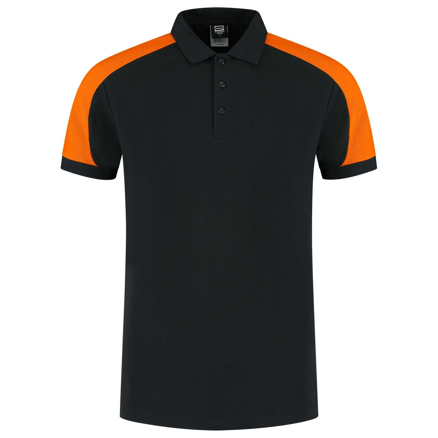 Tricorp Poloshirt Bicolor Redefined 206106 Zwart-Oranje