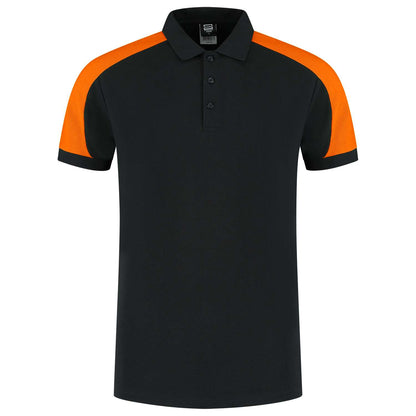 Tricorp Poloshirt Bicolor Redefined 206106 Zwart-Oranje