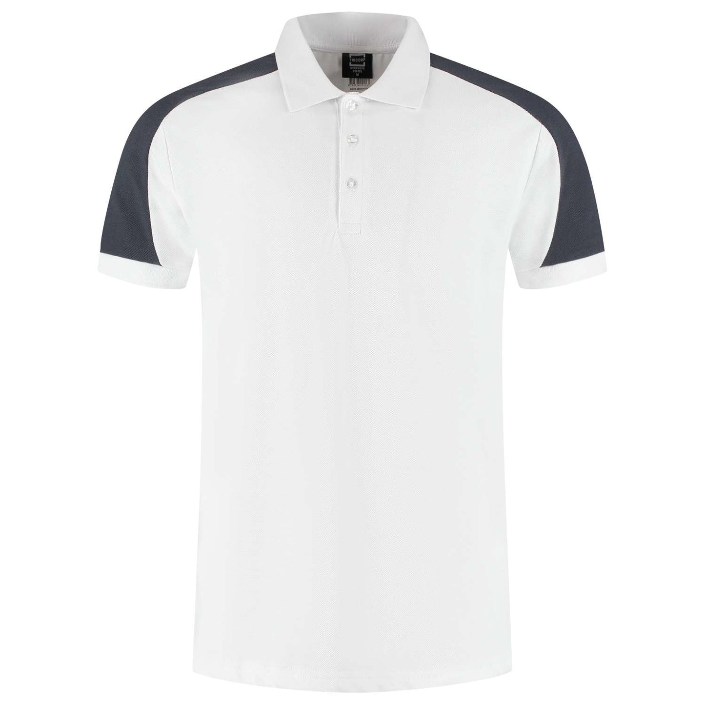 Tricorp Poloshirt Bicolor Redefined 206106 Wit-Grijs