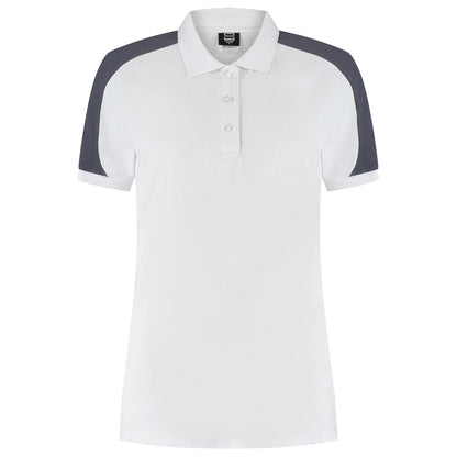 Tricorp Poloshirt Bicolor Redefined Dames 206108 Wit-Grijs