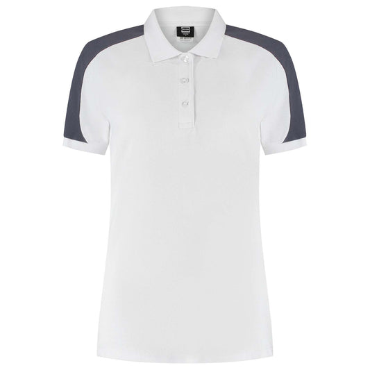 Tricorp Poloshirt Bicolor Redefined Dames 206108 Wit-Grijs
