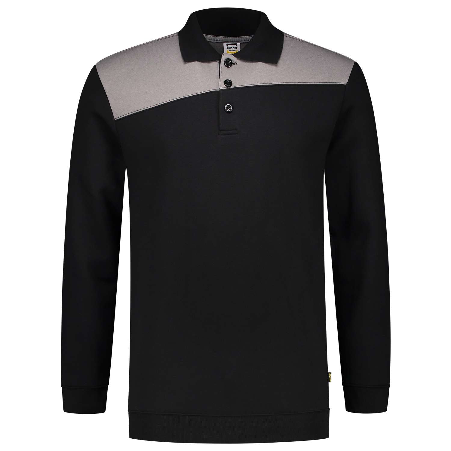 Tricorp Polosweater Bicolor Naden 302004 Zwart-Grijs