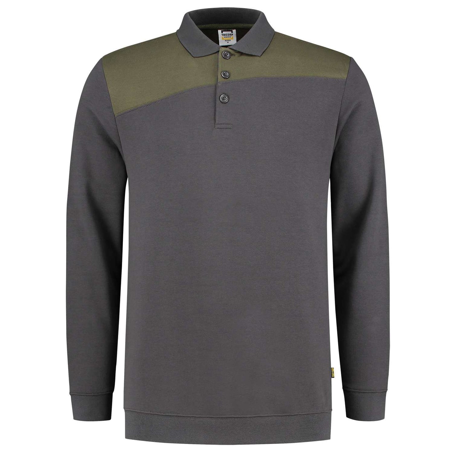 Tricorp Polosweater Bicolor Naden 302004 Grijs-Groen