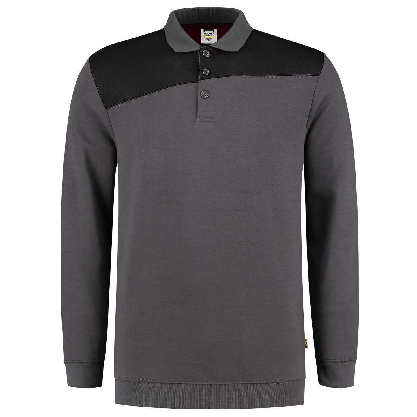 Tricorp Polosweater Bicolor Naden 302004 Grijs-Zwart