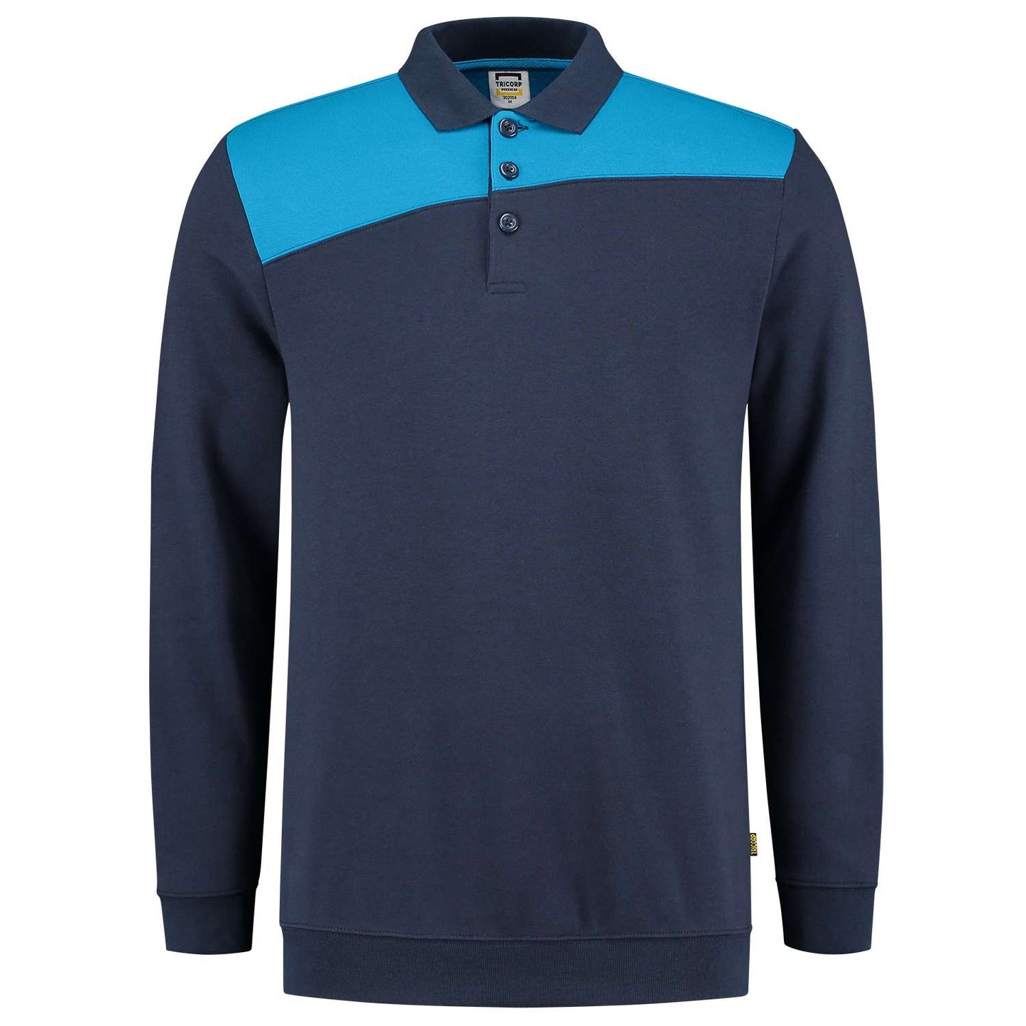 Tricorp Polosweater Bicolor Naden 302004 Navy-Blauw