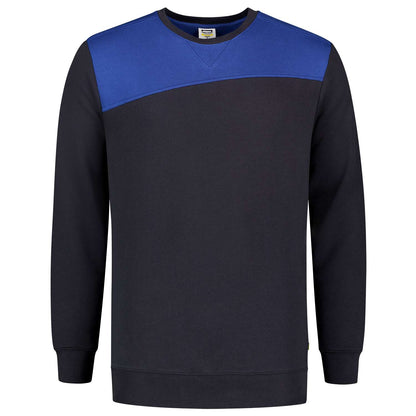 Tricorp Sweater Bicolor Naden 302013 Navy-Kobaltblauw